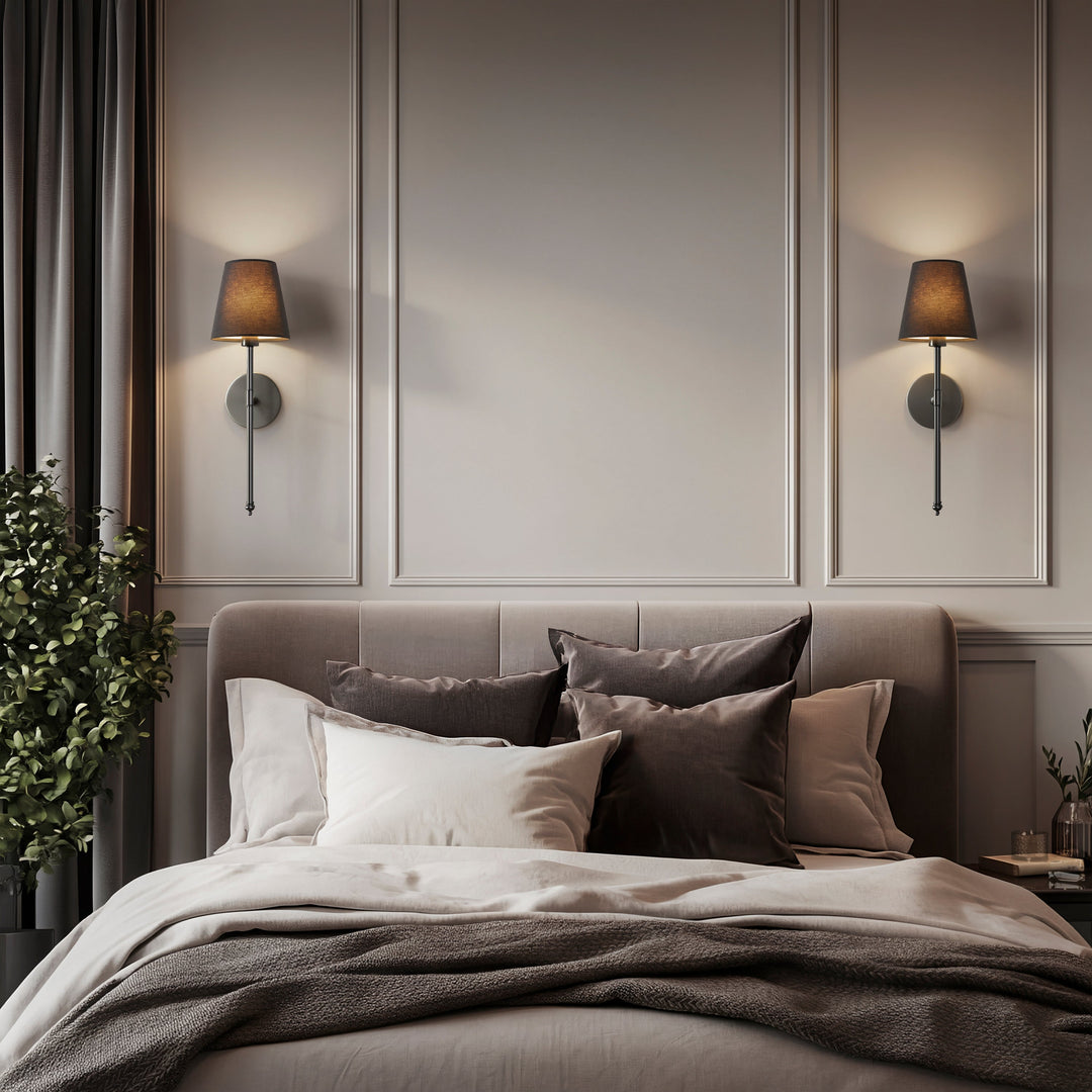 WIRELESS DARK WALL SCONCES (SET OF 2)
