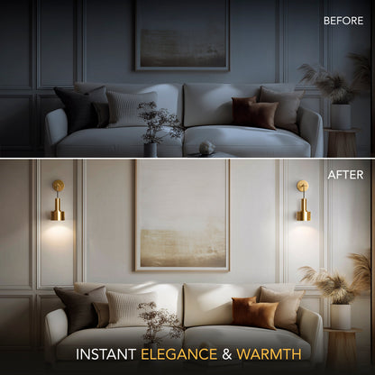 GLOWDROP WIRELESS WALL SCONCES (SET OF 2 + 2 BULBS FREE)