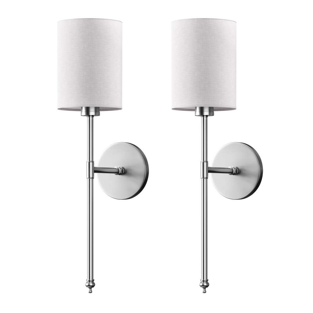 WIRELESS CYLINDRICAL WALL SCONCES (SET OF 2)