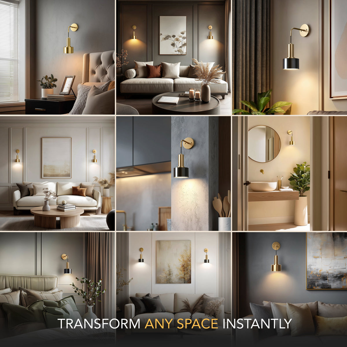 GLOWDROP WIRELESS WALL SCONCES (SET OF 2 + 2 BULBS FREE)