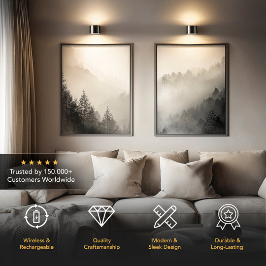 WIRELESS LED WALL LIGHTS