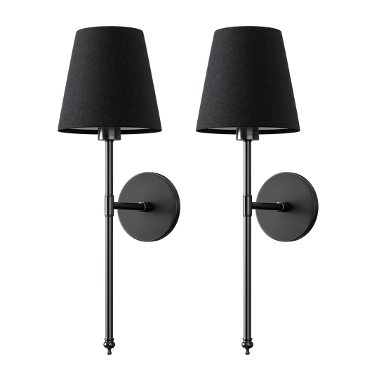 WIRELESS DARK WALL SCONCES (SET OF 2)