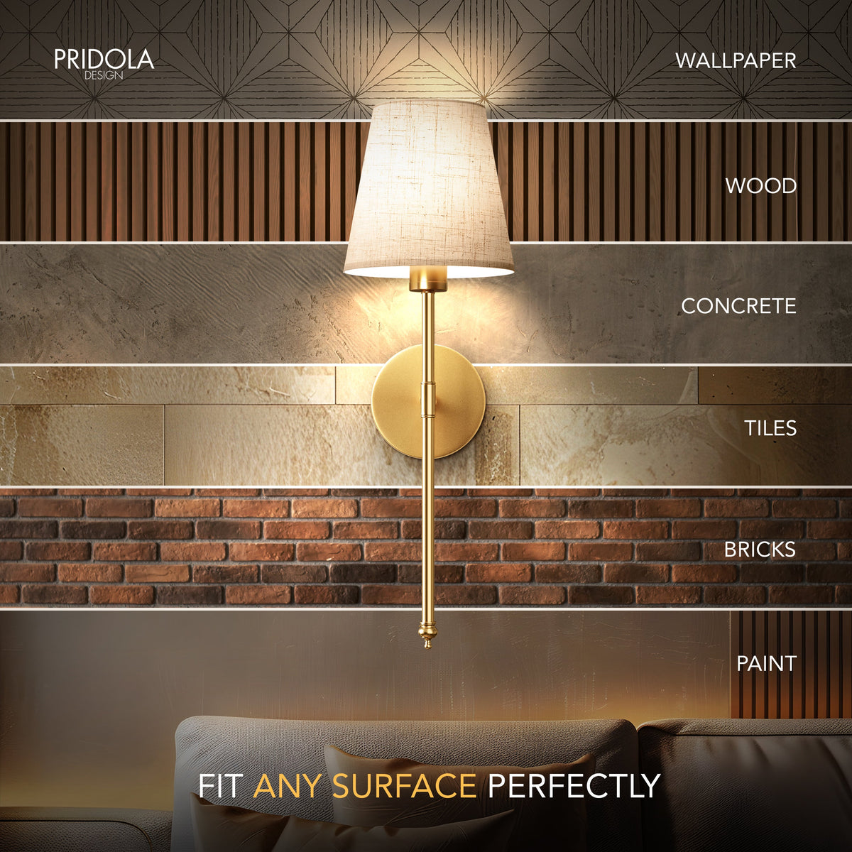 WIRELESS SAND WALL SCONCES (SET OF 2)
