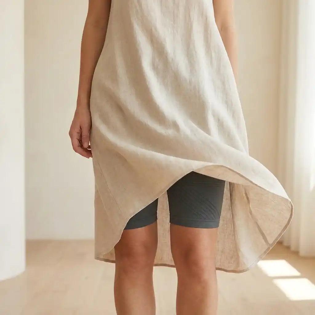 CelluMove shorts worn invisibly under a dress