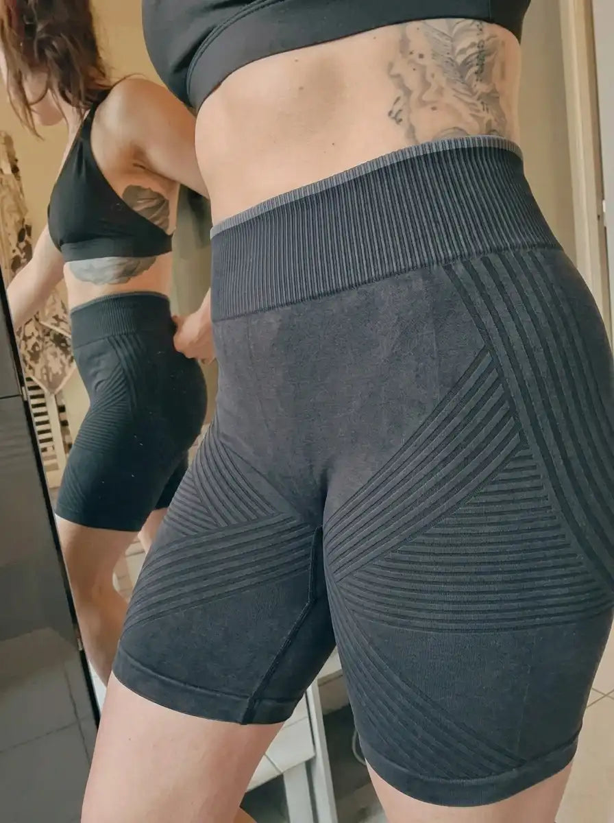 CelluMove customer wearing the anti-chafing shorts